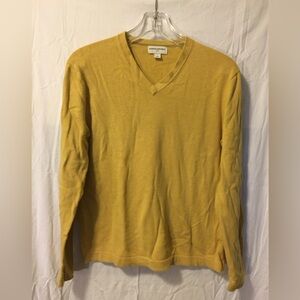 Banana Republic, size Small, Mustard yellow v-neck sweater, worn once.